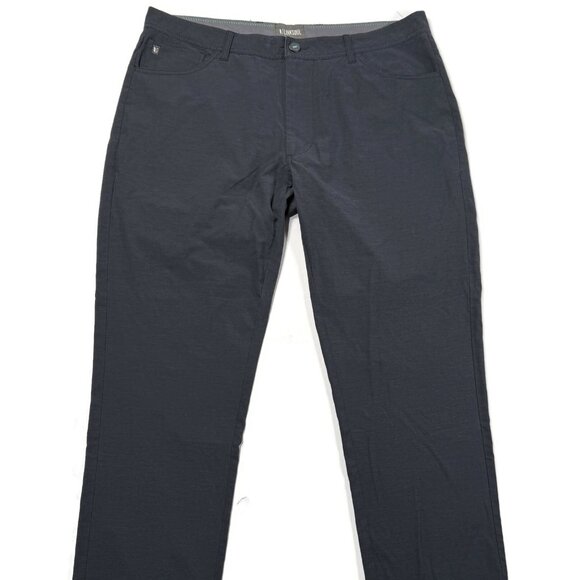Linksoul 5 Pocket Pants Mens 36 x  27 Gray Golf Stretch Lightweight Short 36S - Picture 1 of 9